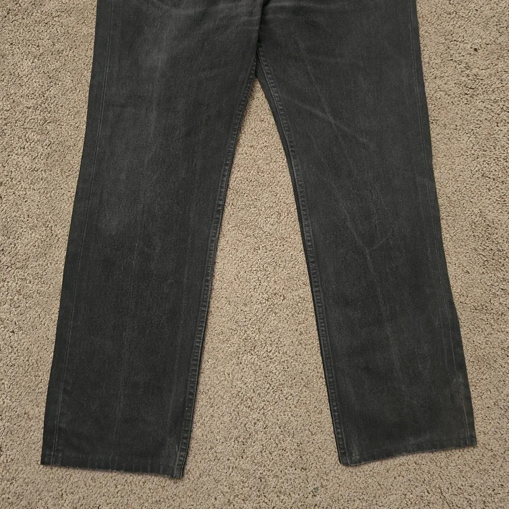 Vintage Levis 505‎ Jeans Mens 38x30 Black Denim Regular Fit Straight Leg USA 90s